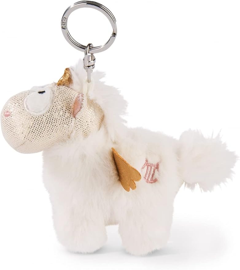 nici 钥匙扣 独角兽 angelia 10 厘米 - 独角兽 毛绒动物吊坠 带钥匙