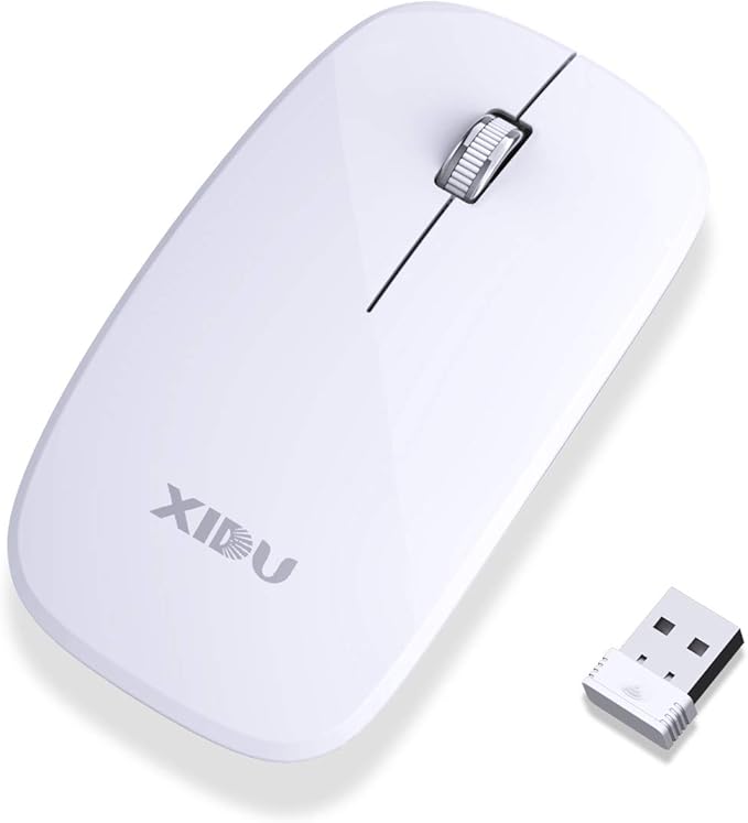 4g 超薄旅行无绳光学鼠标,带 usb 纳米接收器,电脑鼠标,适用于笔记本