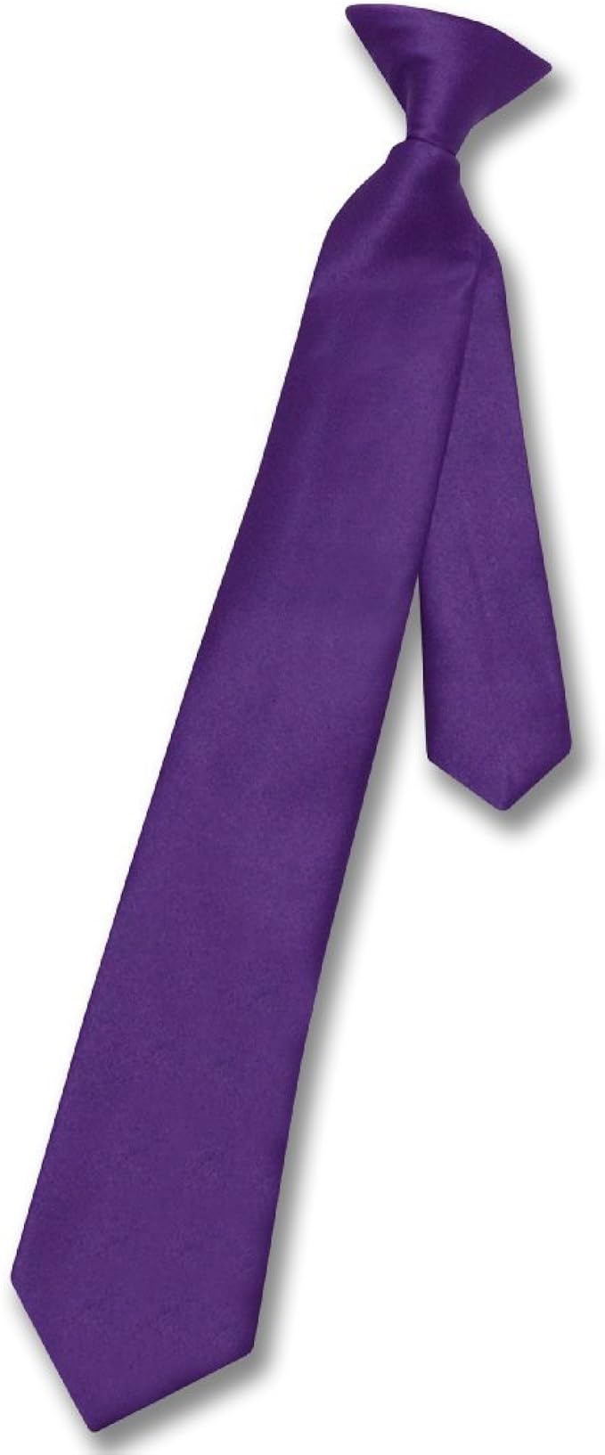 vesuvio napoli 男童夹式领带纯色紫色印*安色青年领带