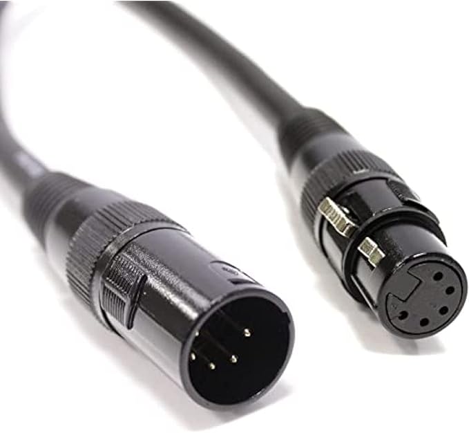 dmx512 dmx 电缆 xlr 5pin xlr 5pin 公对母接头 0.5m