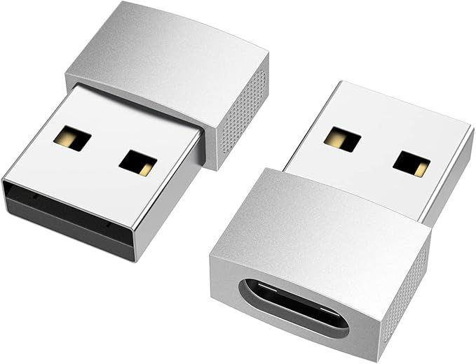nonda 移动电源的 usb c至usb适配器(2个装),usb-c female对usb male