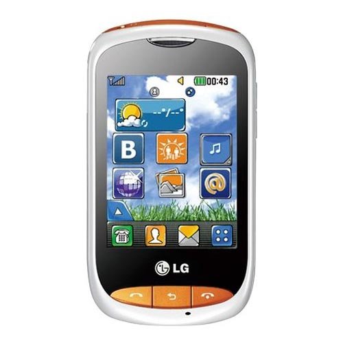 LG T310i 饼干风格(Wink)解锁 GSM 手机,带 Wi-Fi,全触摸屏,摄像头,FM 收音机 - 国际版无保修 - 白色