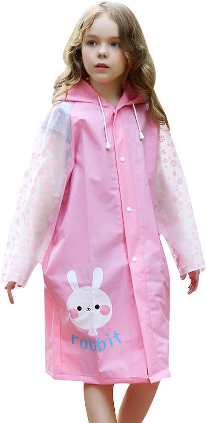 szfy 儿童雨衣防雨夹克,适合小男孩女孩