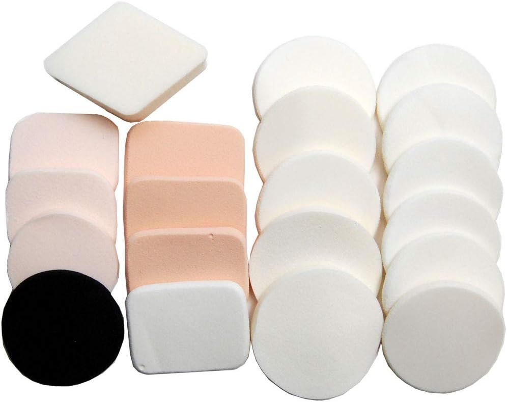 luxxii(20 只装)不含乳胶粉泡化妆海绵搅拌机,遮瑕软粉底海绵