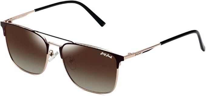 grey jack 方形偏光太阳镜,uv 防护,男女通用金属框架 gj1285