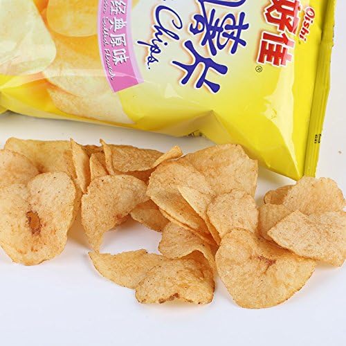 上好佳原味田园薯片50g20包无反式脂肪健康膨化零食儿童零嘴小吃宅家