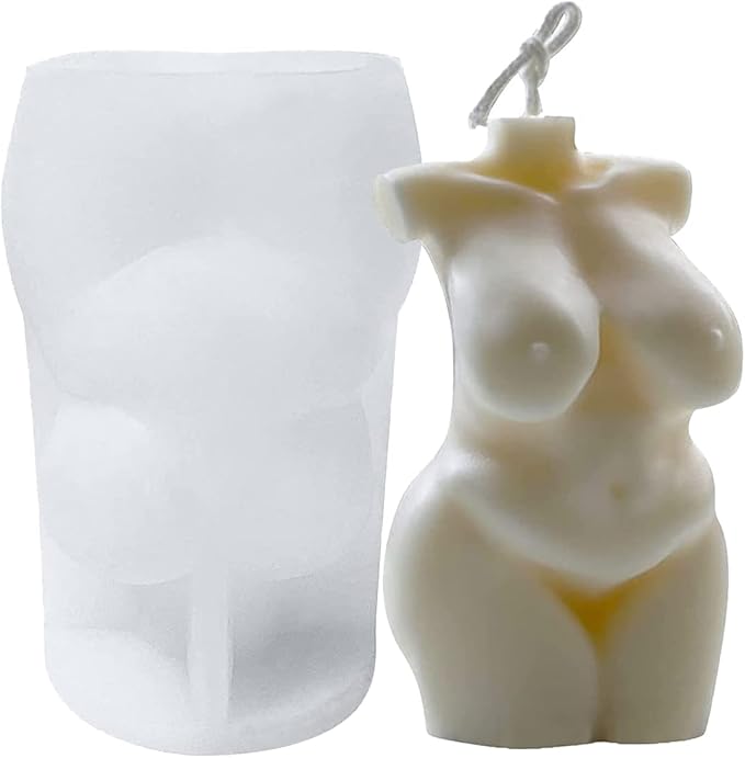 女性身体蜡烛硅胶模具用于制作蜡烛树脂支柱芳香*蜡烛蜡肥皂花标本