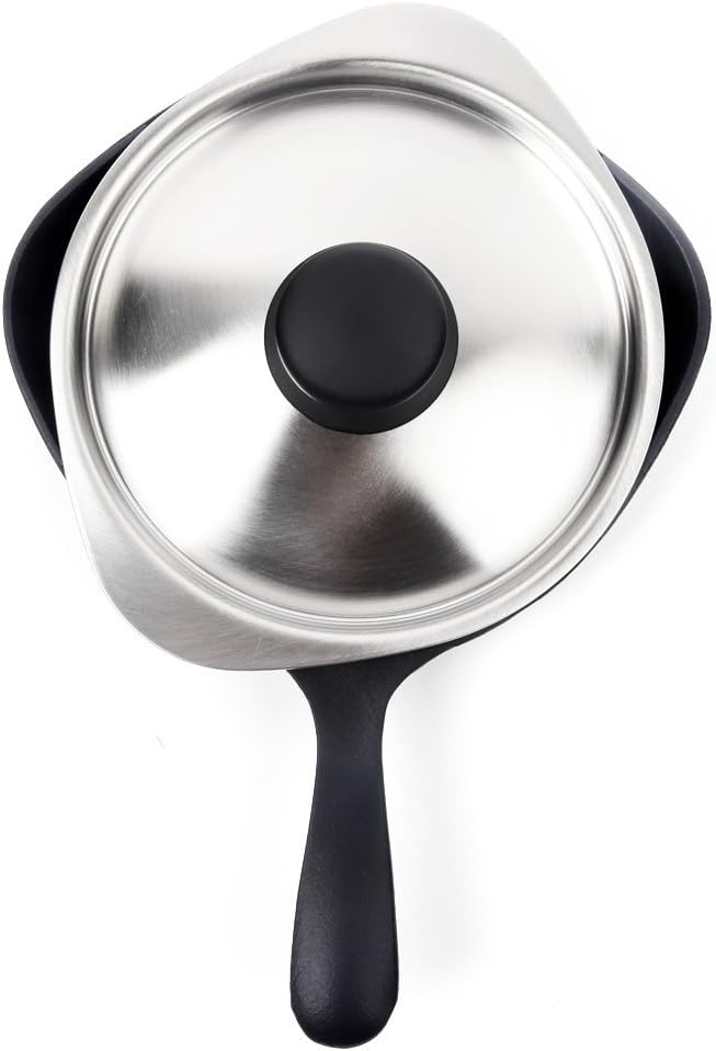 柳宗理 南部铁器 迷你平底锅 yt-13 带盖 适用ih 16cm