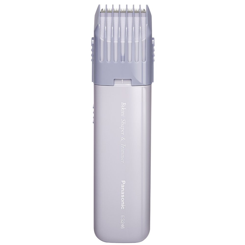 Panasonic 松下 ES246AC 女性比基尼线修毛器，便携式设计，可调整修剪设置，用电池