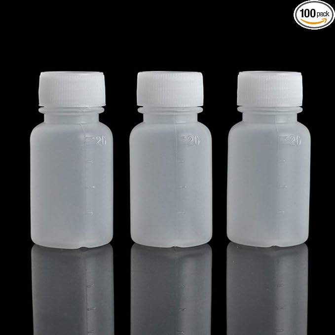 空小嘴分级实验室化学容器试剂瓶样品密封液体药瓶泡沫密封环 20毫升
