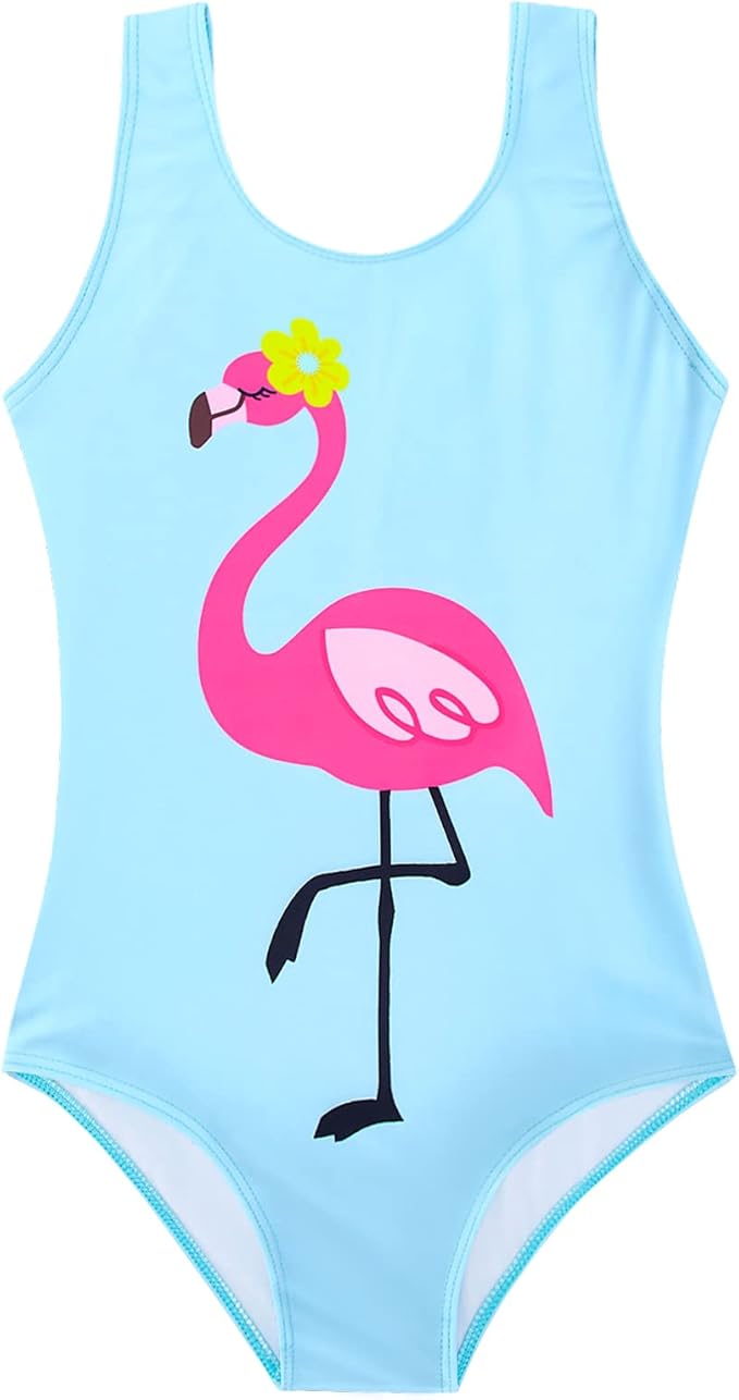 vieille 女童泳衣连体泳衣可爱儿童速干泳装 6-11 岁