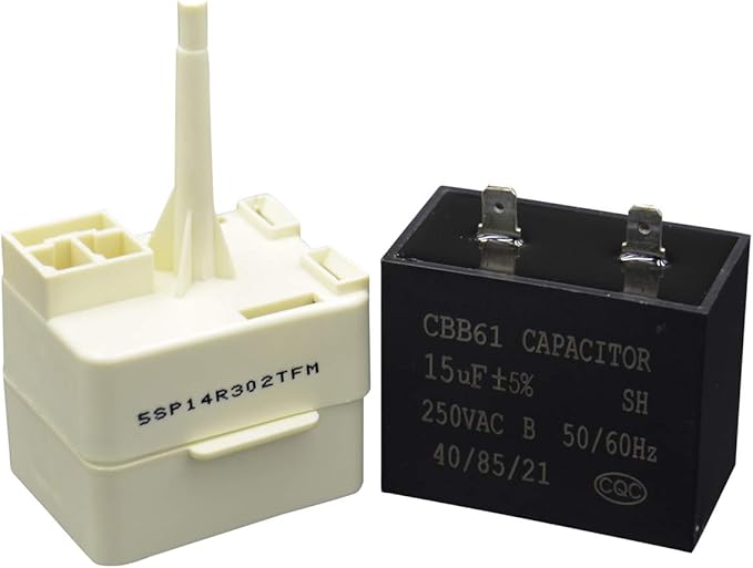 atma w10613606 冰箱压缩机启动继电器和电容器,适用于 whirlpool