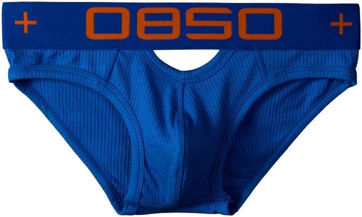 hiclothbo 男士内衣薄紧身棉质内衣内裤,深蓝色,均码, 深蓝色, m 【hi