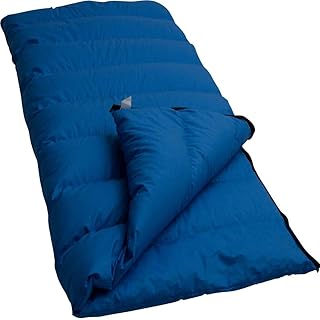 lowland outdoor companion 青少年羽绒被睡袋,蓝色,160 x 70 厘米