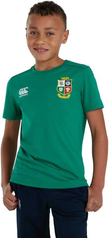 canterbury of new zealand 儿童英国和爱尔兰狮子队棉质运动衫 t 恤