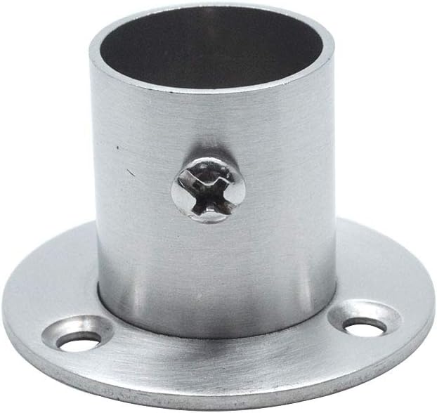 treely 2 件浴帘杆支架,22 毫米衣橱杆法兰支架插座