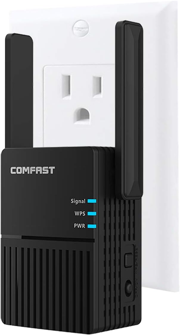 扩展器5ghz和24ghz双频高达1200mbps高速wifi信号增强器非常适合家庭