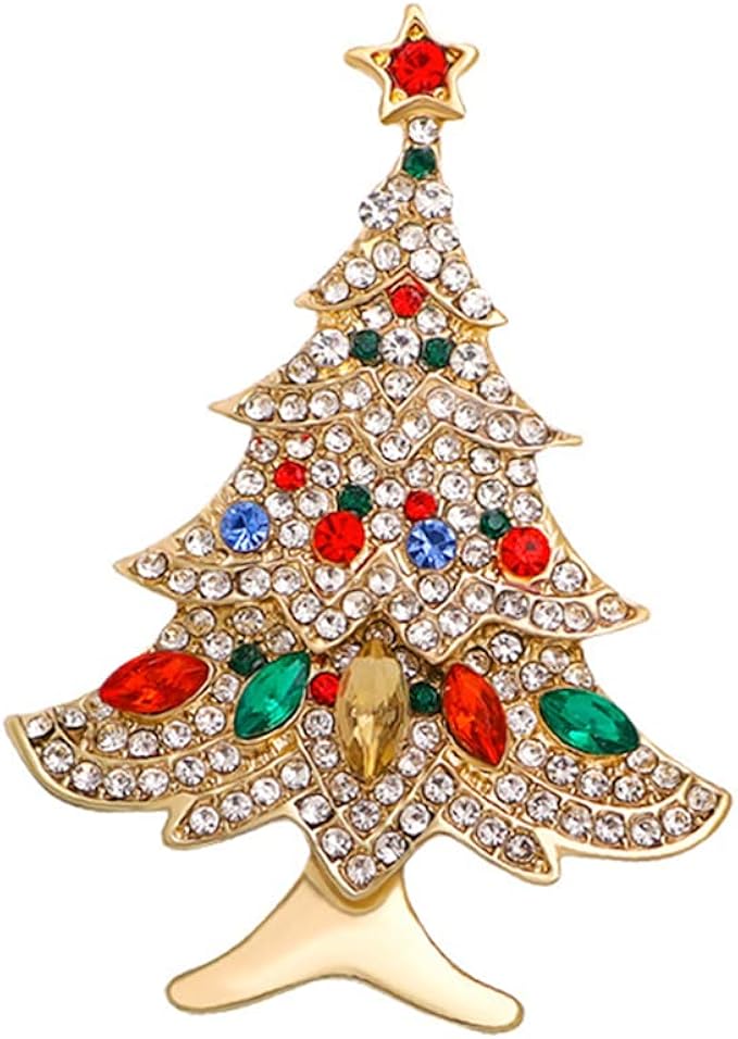 珐琅雪人圣诞老人靴花环圣诞树圣诞礼物搪瓷胸针适用于 xmas 珠宝