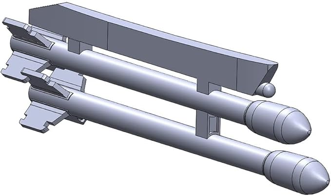 major model 1/48 15厘米航空火箭弹m/51 tunana用派龙 塑料模型用