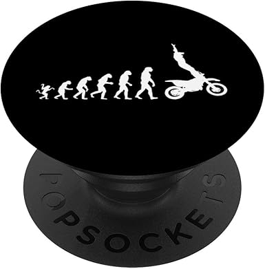 Motocross Evolution 趣味越野摩托车男式女式儿童艺术 Popsockets 手机和平板电脑抓握支架 黑色 亚马逊中国 手机通讯