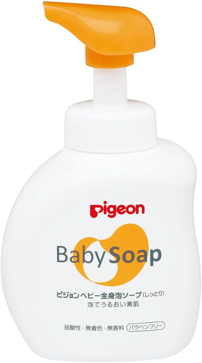 pigeon 贝亲 泡沫沐浴露 滋润 瓶装 500ml (适合0个月以上)