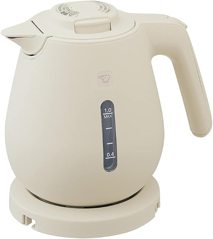 象印 电水壶 1.0l 杯子1杯约60秒 高功率1300w 米色 ck-da10-ca