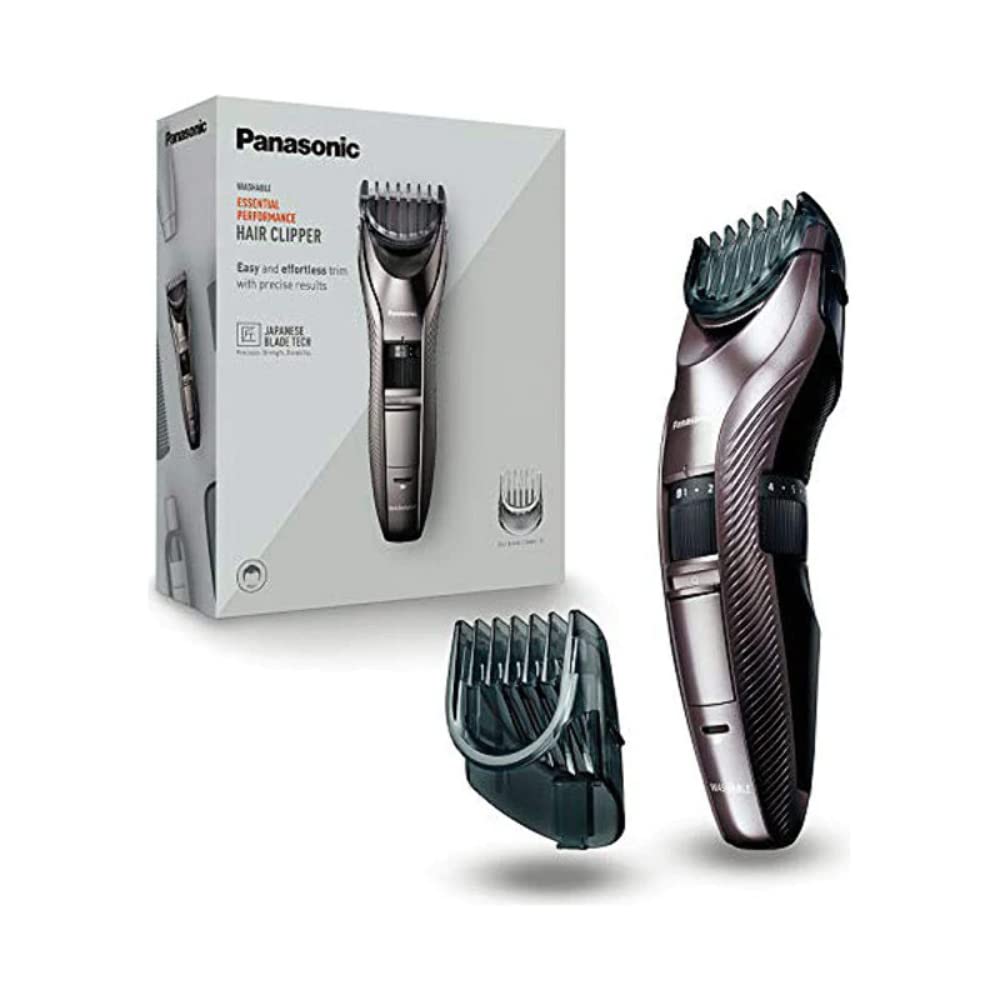 Panasonic ER-GC63-H503 Beard, long hair and Body electric precision trimmer, 39 Settings, wired or wireless, easy to clean, stainless steel, black
