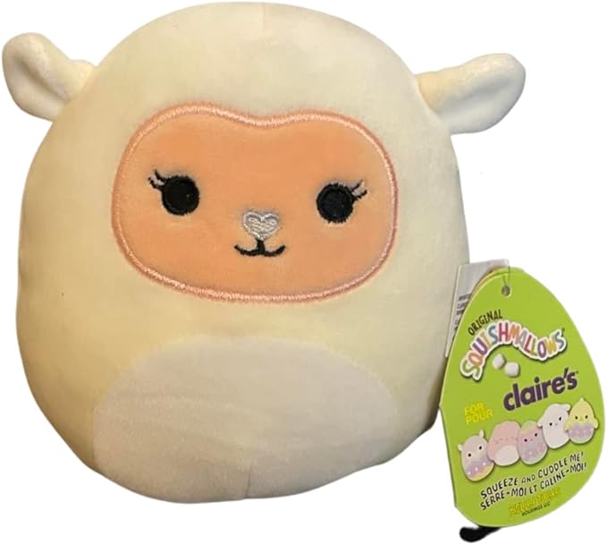 squishmallows 官方 kellytoy 5 英寸柔软的毛绒玩具动物(百合小羊)