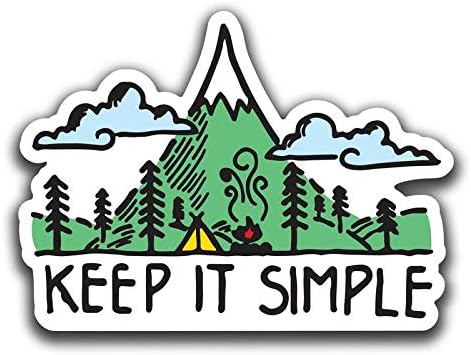 keep it simple mountain 森林乙烯基贴花贴纸,汽车卡车,货车,suv