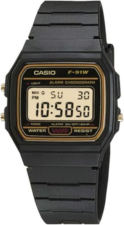 casio 卡西欧系列中性款数字手表 f-91w