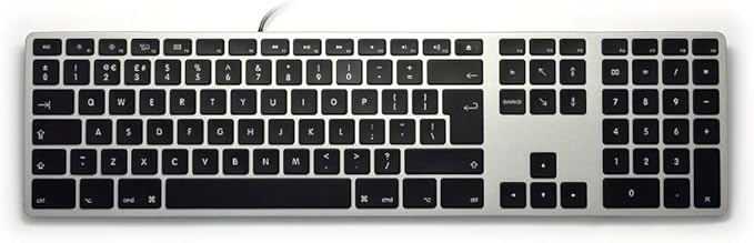 英国matias 有线铝键盘适用于 mac space 灰色