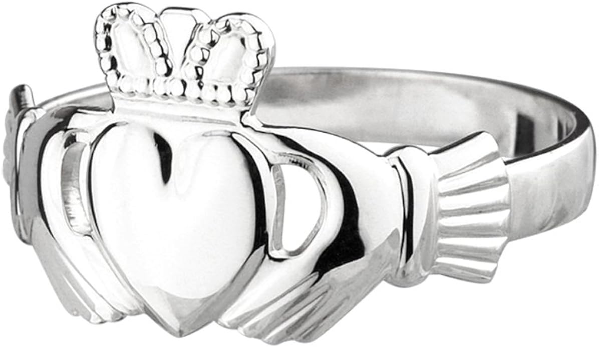 failte 克拉达戒指 女式 m 号 纯银爱尔兰制造