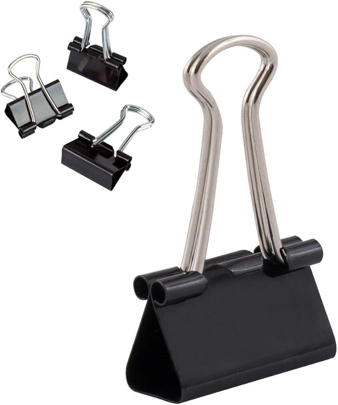 d.rect 折叠夹子 折叠夹 多用途夹子 纸夹 金属 装订夹 用于笔记 信纸