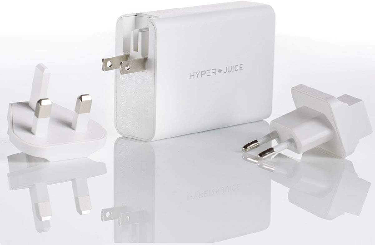 Hyperjuice Gan 100w Dual Usb C Usb A Ac适配器 快速充电器 4台同时充电 世界 小级 Pd3 0 Qc3 0 海外转换插头附送 Macbook Ipad Iphone 4端口 100瓦特输出 Hp Hj Gan100 亚马逊中国