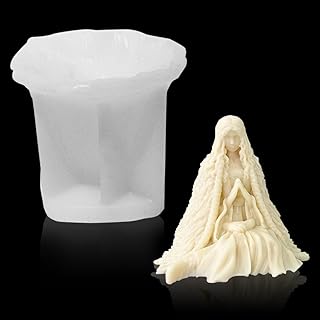 diybravo 独特的 3d 树脂模具女巫兰尼雕像形状硅胶万圣节装饰蜡烛