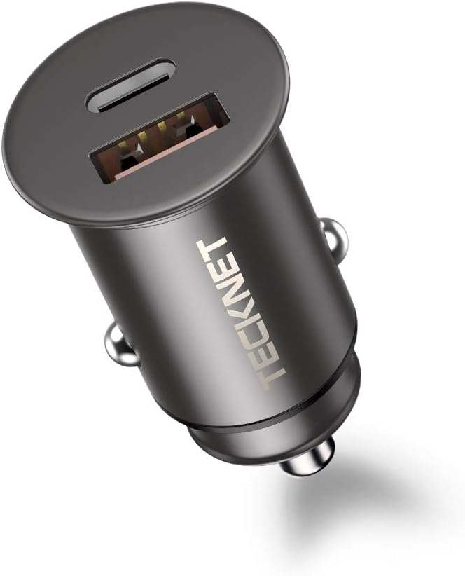 Usb C 车载充电器 Tecknet 5a 30w 快速usb 车载充电器pd Qc4 0 双端口车载适配器 兼容iphone 11 11 Pro 11 Pro Max Iphone Xs Max Xr X 7 Ipad Air Mini Note 9 Galaxy S10 S9 S8ecc01003 灰色 亚马逊中国 手机通讯