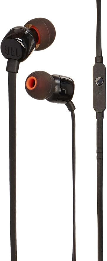 jbl t110 入耳式耳机 黑色