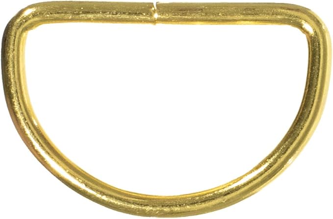 west coast paracord - 各种金色金属 d 形环 - 1.27 cm,1.91 cm,3.