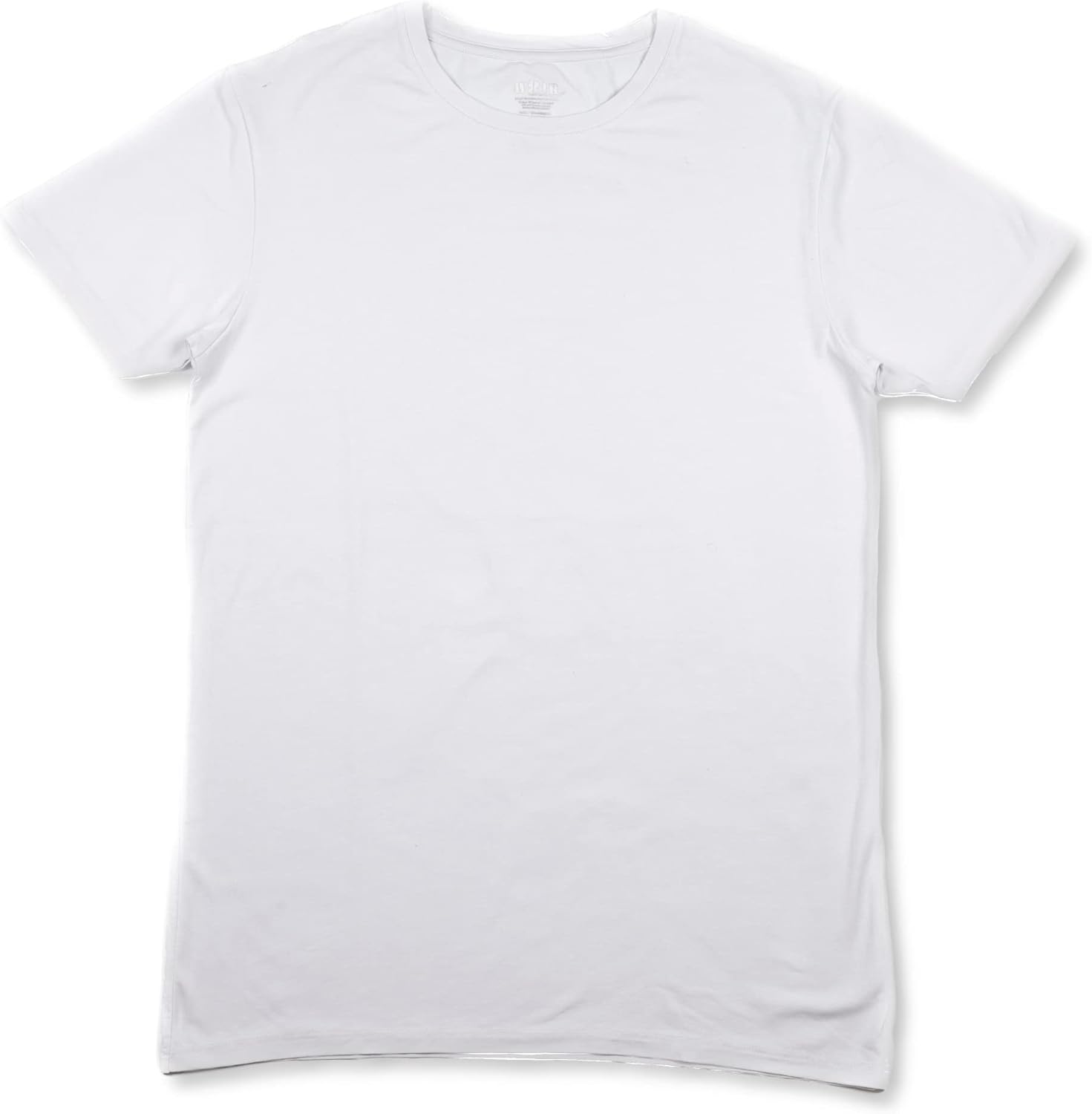 av8tr 莫代尔棉质圆领汗衫 - 柔软舒适男式打底衫,圆领,白色,3 件装