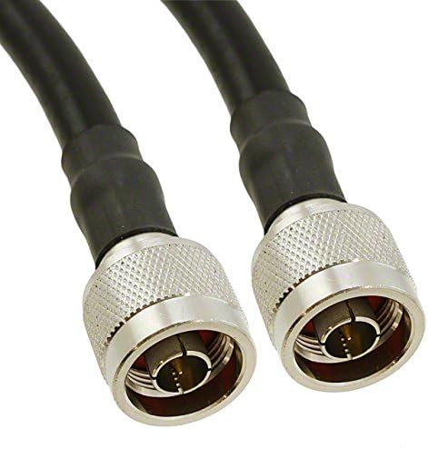 2 米)lmr-400 超低损耗同轴电缆,带 n 公接头端,黑色