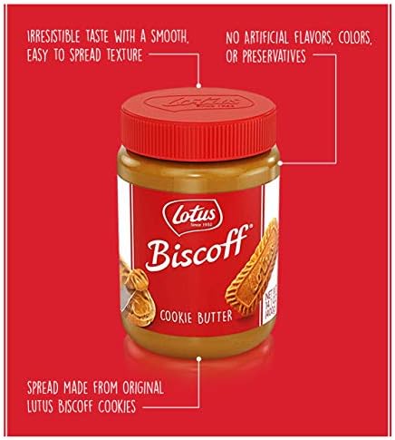 Lotus Biscoff 饼干黄油抹布 奶油色 非转 素食creamy 14 1 Ounce Pack Of 1 亚马逊中国 食品