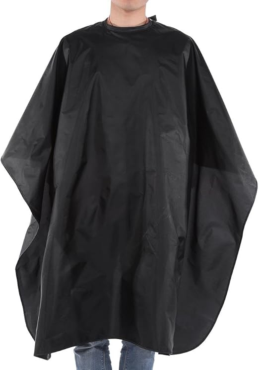 成人理发斗篷,专业黑色沙龙理发师理发理发理发布防水