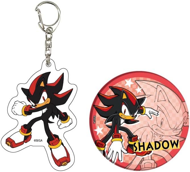 sonic 刺猬 02 暗影[官方插图] 亚克力钥匙扣&amp;徽章套装