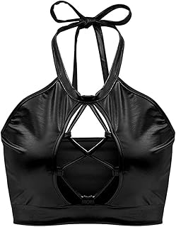 huilan 女式系带金属胸罩十字交叉前系带内衣