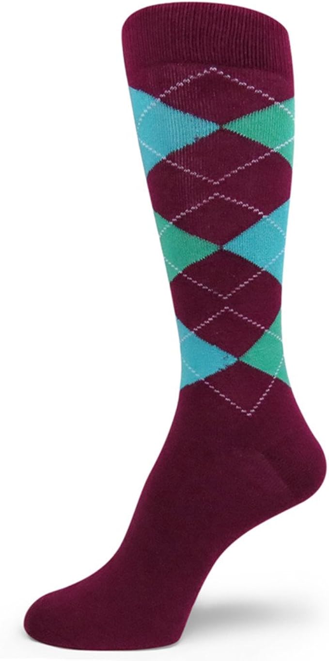 spotlight hosiery 男式菱形花纹袜