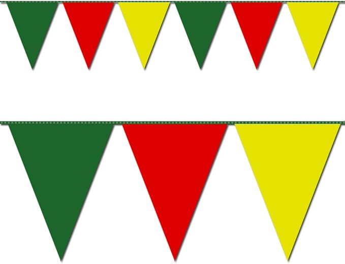 ziggos 派对*,红色和黄色三角旗 304.8 米.