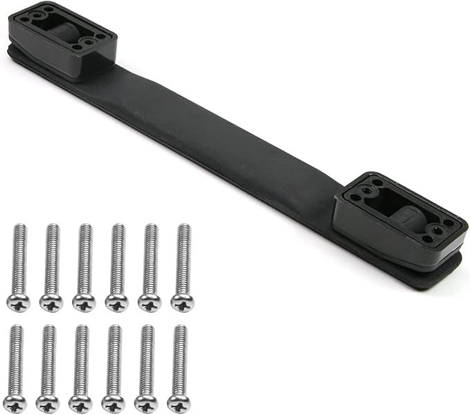 yinpecly 行李手柄 201x28x20mm(长x宽x深)行李箱工具箱拉杆箱箱,黑色