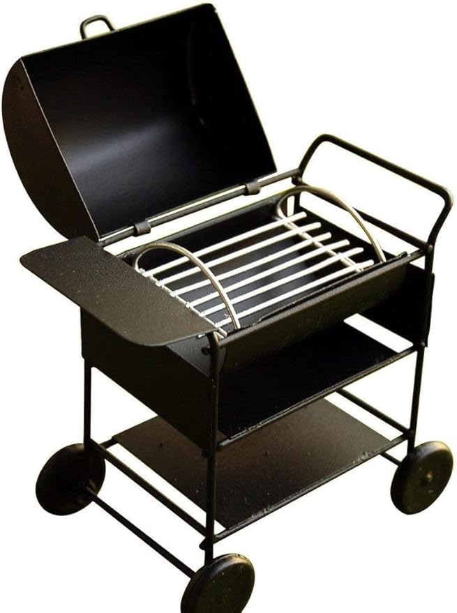 烤箱型号 1:12 玩具屋烹饪工具花园装饰 kicthen 配件烤架木架支架