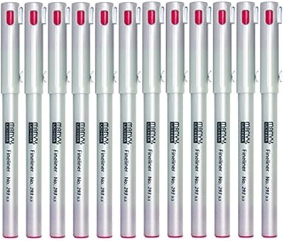 uchida 293-2 marvy roller ball 0.3 毫米,12 支装,红色