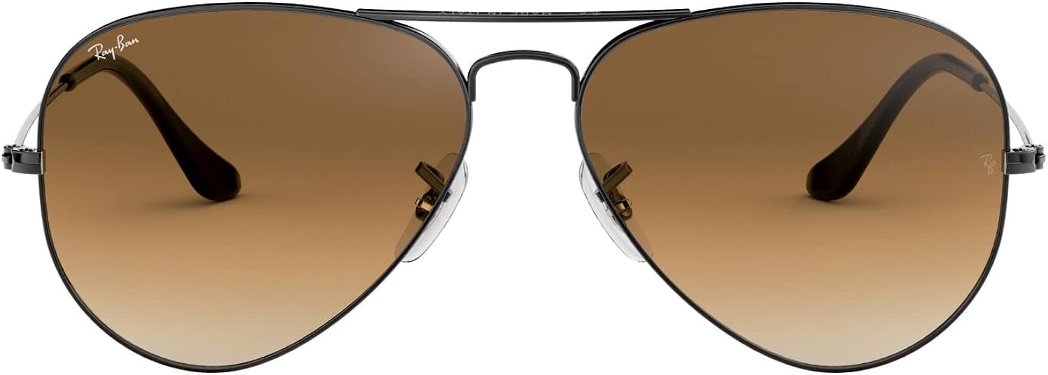 Aviator Sunglasses for Men Women Polarized UV400 Protection Mirrored Lens Metal Frame with Spring Hinges